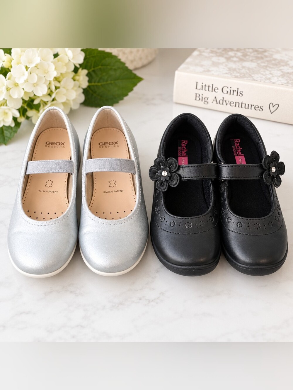 Geox + Rachel Shoes Girls Dress Shoes Bundle | EU 28 / US 9